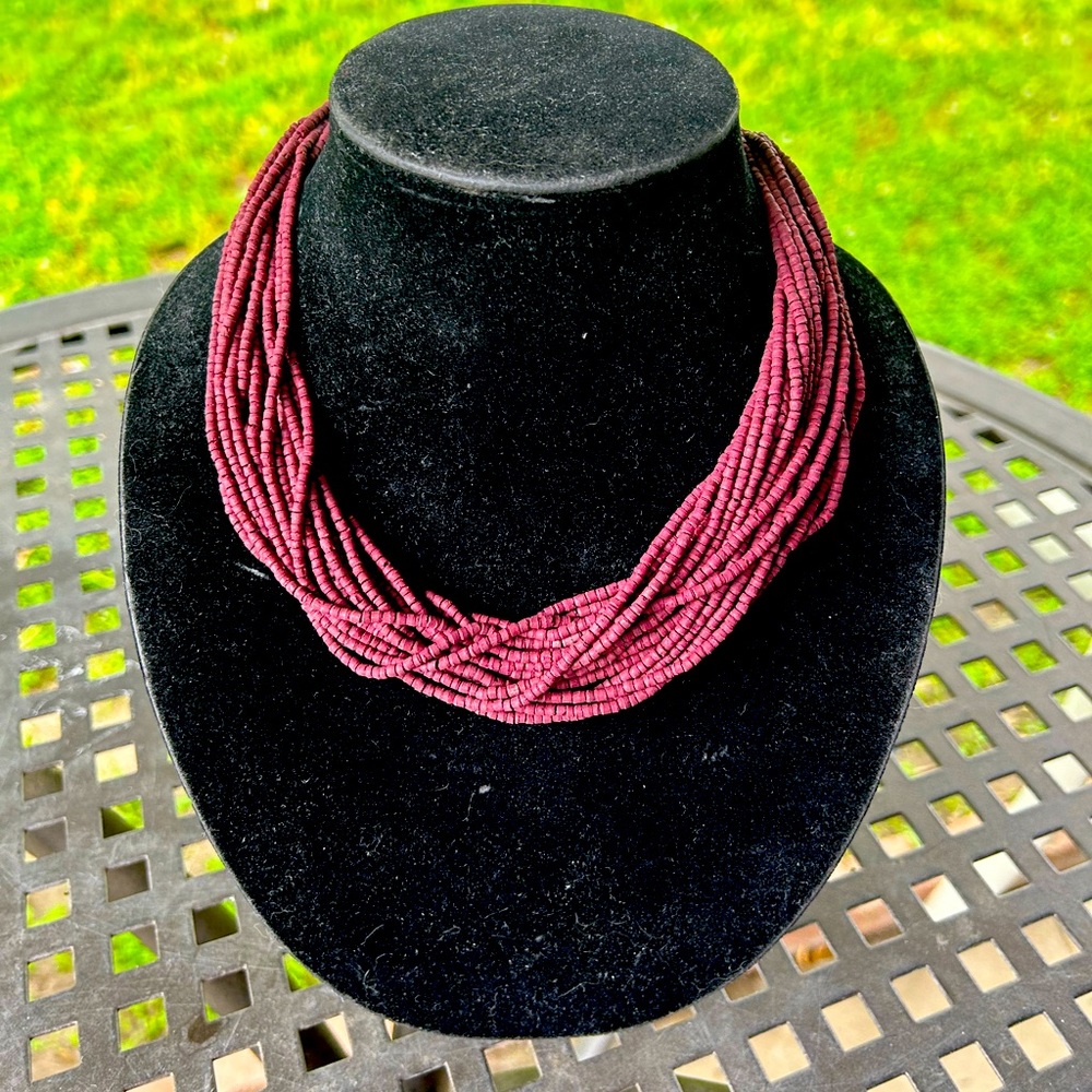 Burgundy Necklace